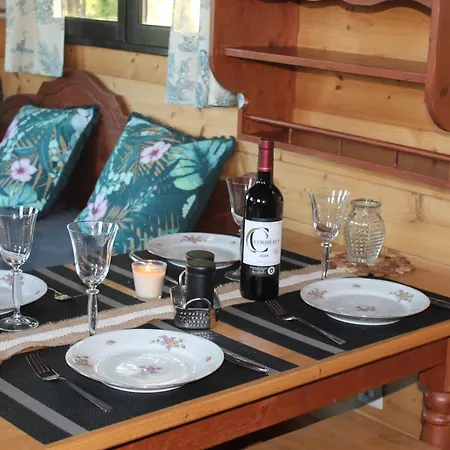 Lyxtält Roulotte De Charme Avec Jacuzzi Prive *
